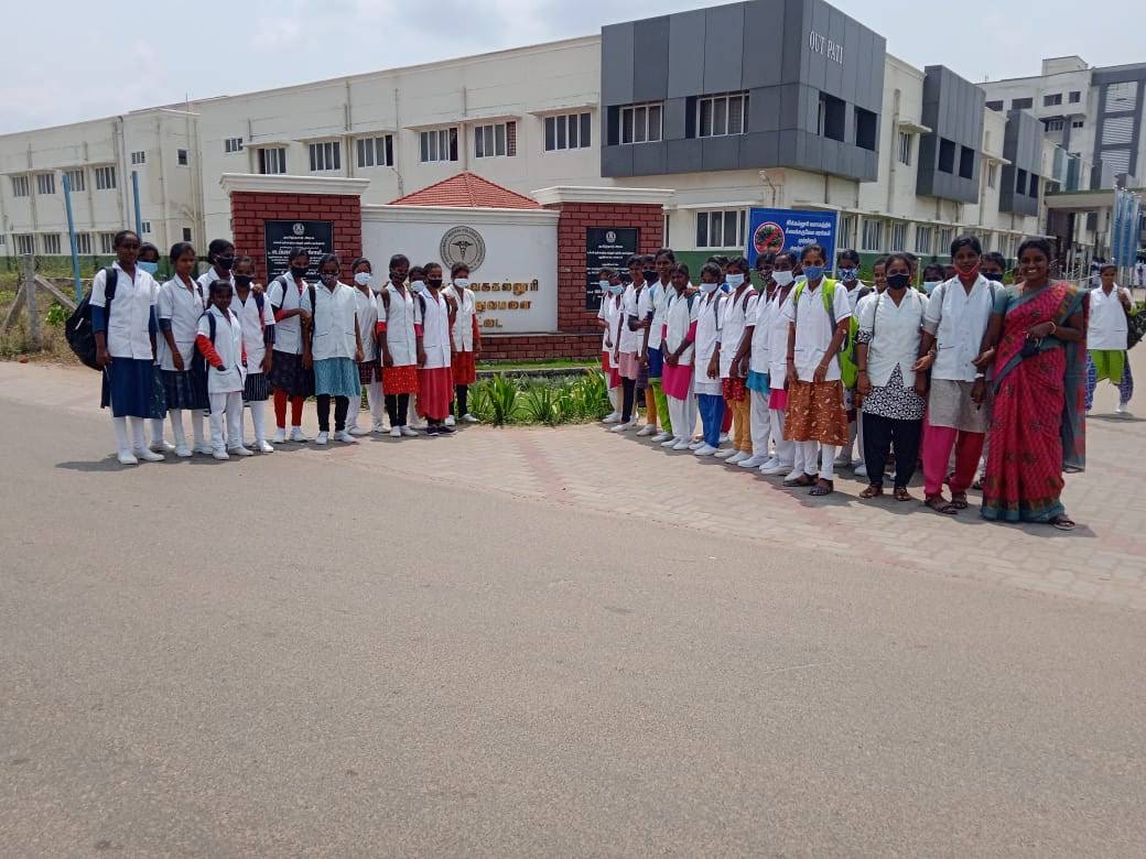 Relief Trust students visiting healthcare institution